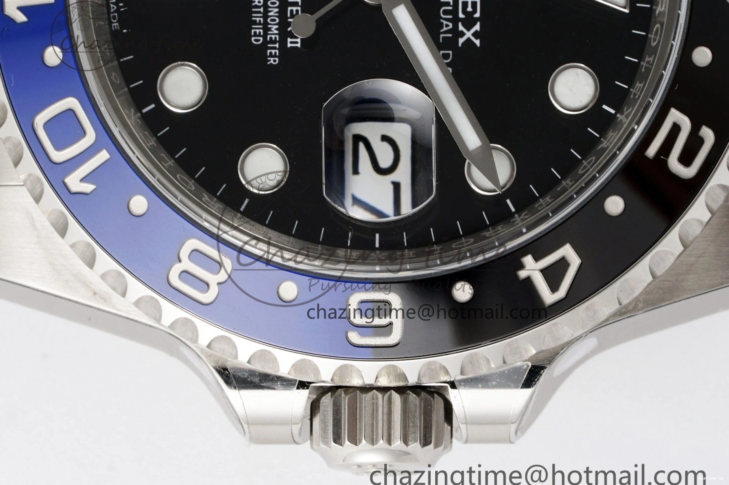 1218 Sleek GMT-Master II 126710 BLNR Blue Black Ceramic Clean Factory Best Edition on Oyster Bracelet DD3285 CHS 1990